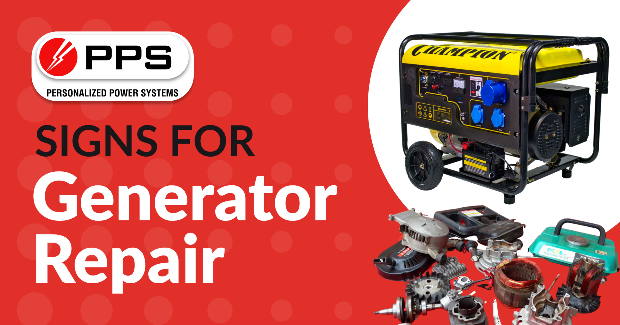 Signs for Generator Repair PPS